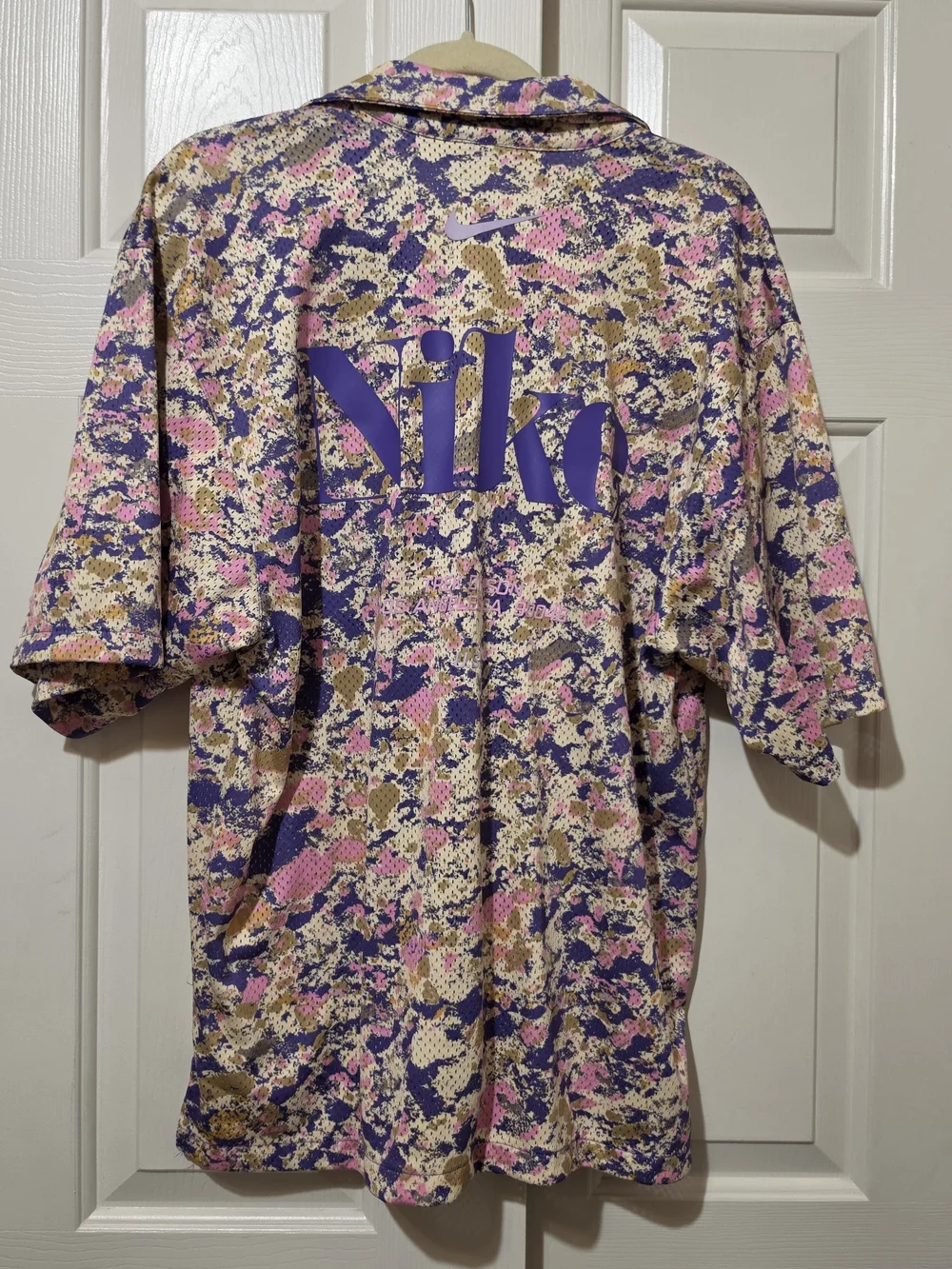 Nike Trek Division Psychic Purple Mesh Polo Shirt Mens Size M DR9966-550